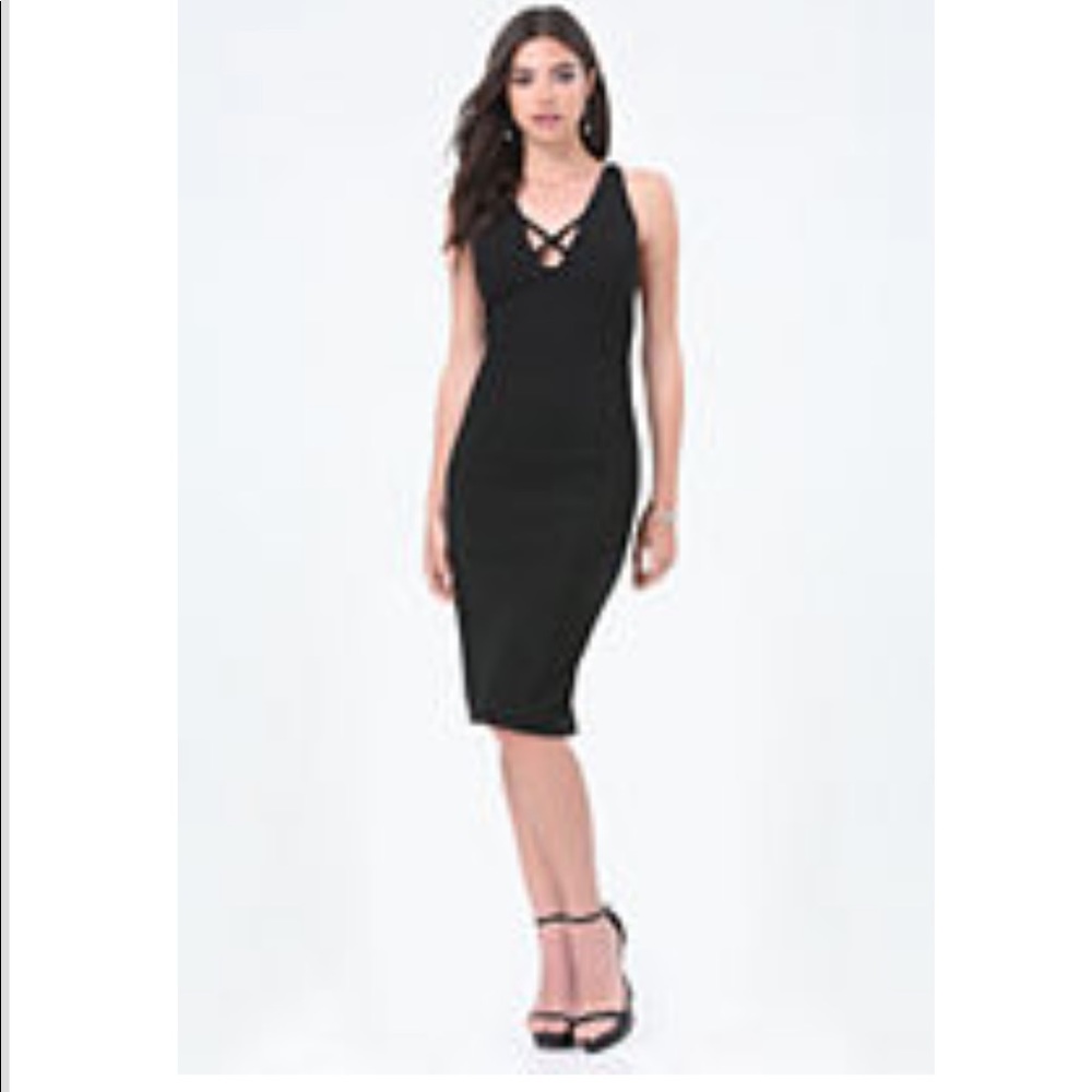 Brand new without tags! bebe Natalia Midi Dress